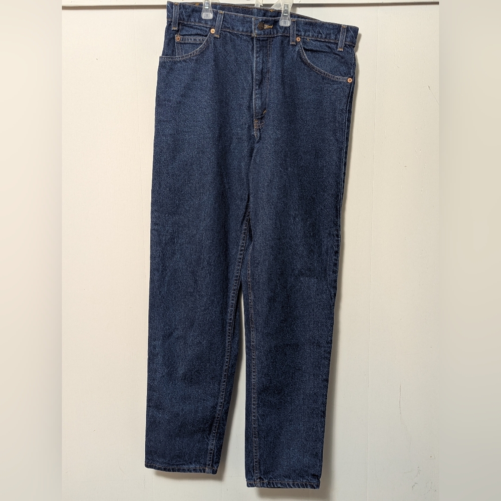 Men's Vintage Levi's 550 Jeans Relaxed Fit Blue Denim Orange Tab 94 Size 34x32